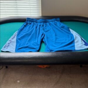 Nike Men's Blue and Gray Athletic Shorts